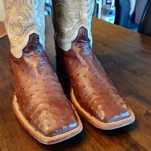 Justin USA genuine full quill ostrich boots
